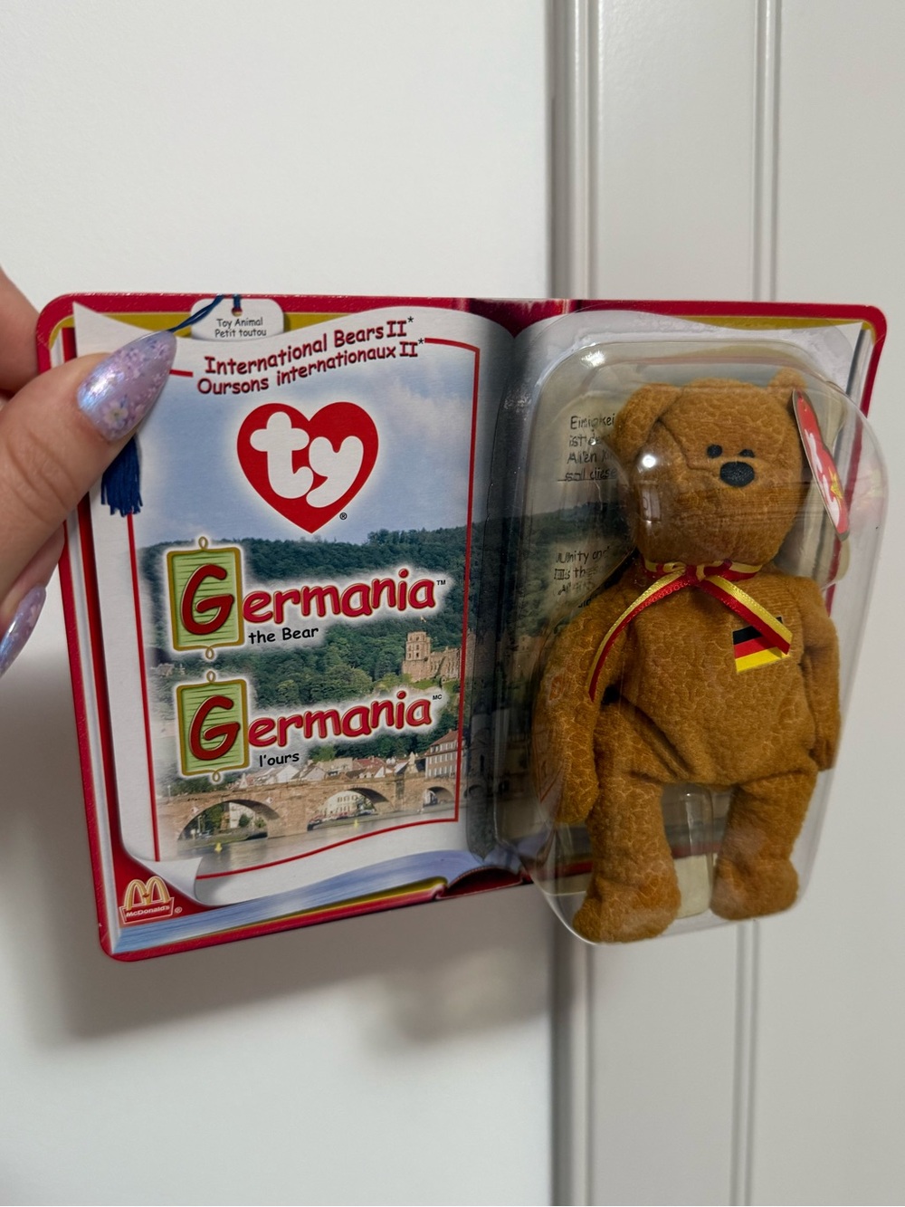 TY Teenie BEANIE BABY GERMANIA the Bear McDonald's 2000 Retired